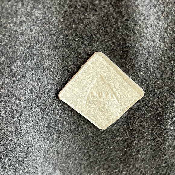 -Burton Dry Ride Gray Flannel Lined Snap Zip Hooded Snow Boarding Vest Small - Picture 3 of 12